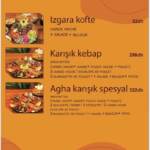 Menu Agha donner Casablanca